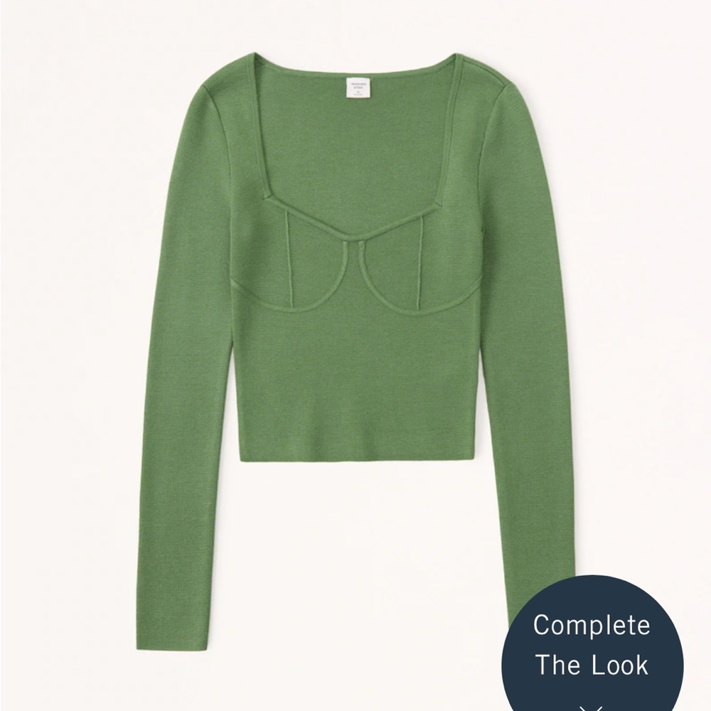 ABERCROMBIE corset slim sweater top